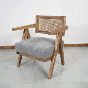 صندلی چوب اوال اس مدل ارغوان 13 تچرا چوب