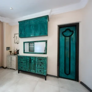 کنسول و آینه سفارشی تمام چوبی